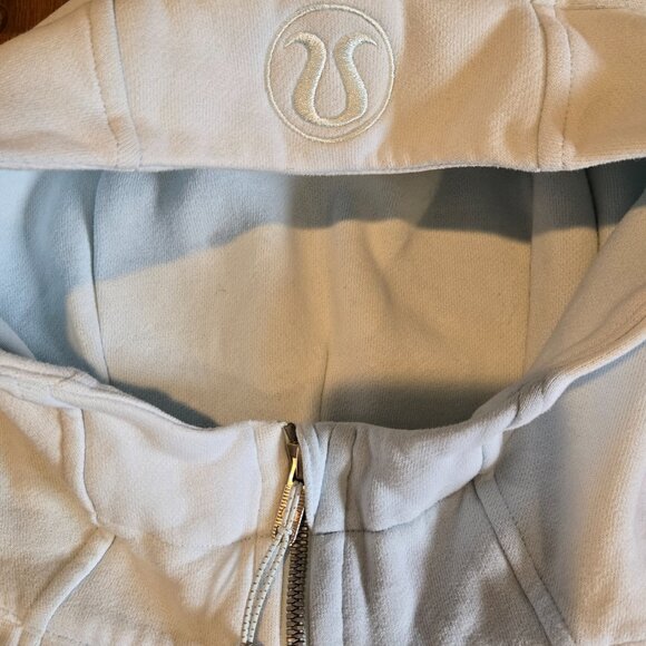 LULULEMON Scuba Full Zip Hoodie Pale Blue 8 - Picture 2 of 3